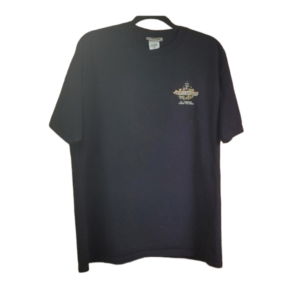 Coastal Classics Black T Shirt Pirates of Caribbean St Thomas Virgin Islands XL